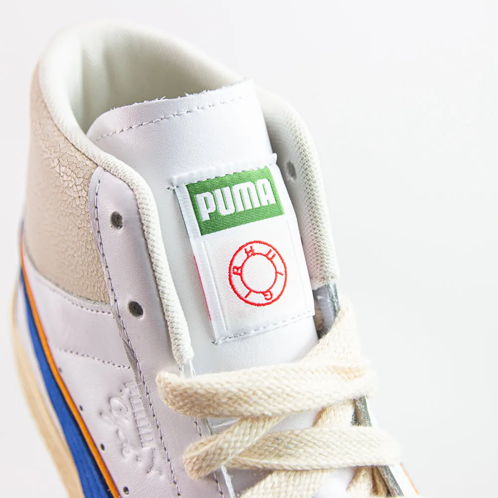 Puma x Rhuigi Clyde Mid Bball (Puma White/Royal Sapphire)