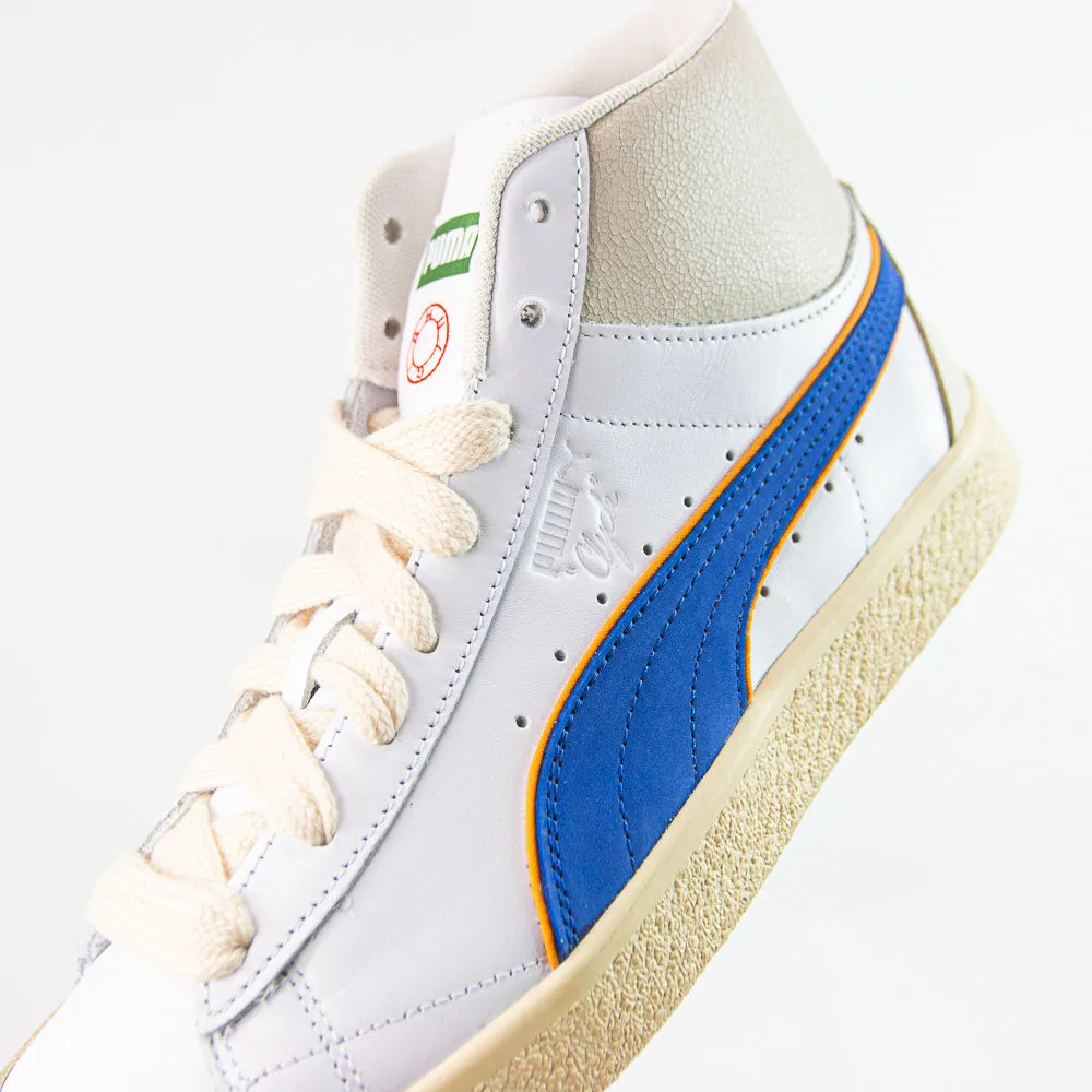 Puma x Rhuigi Clyde Mid Bball (Puma White/Royal Sapphire)