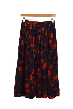 Reworked Floral Print Skirt