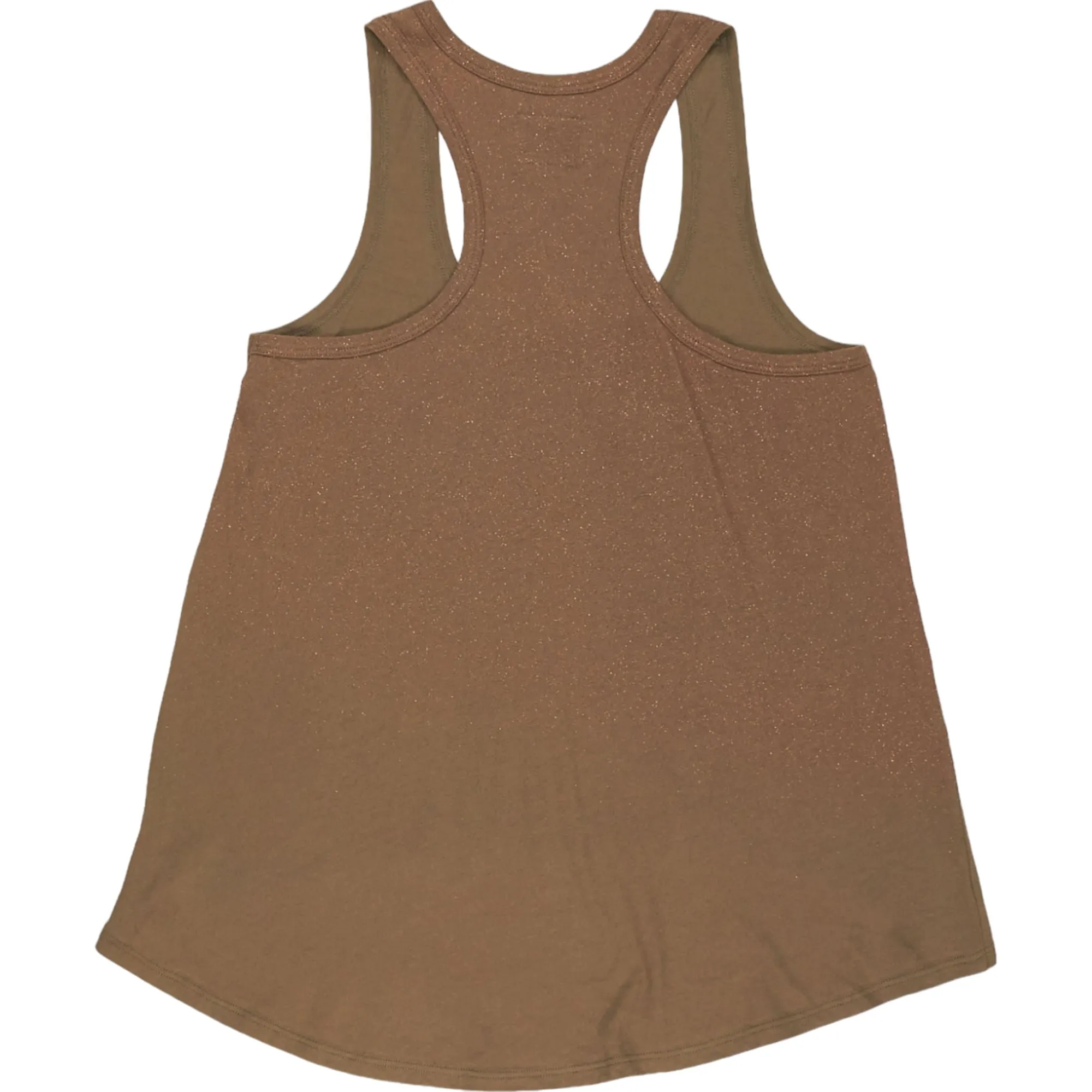 Stussy Brown Sparkly Tank Top