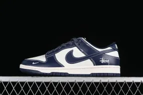 Stussy x Nike SB Dunk Low Navy Blue White BB9898-002