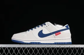 Supreme x Nike SB Dunk Low Off White Blue Red DQ1098-335