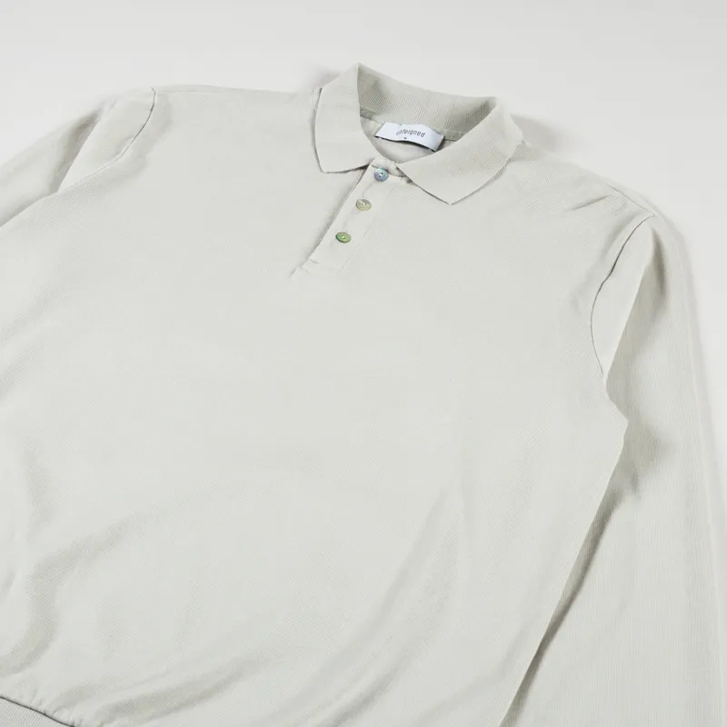 Unfeigned Long Sleeve Polo Tidal Foam