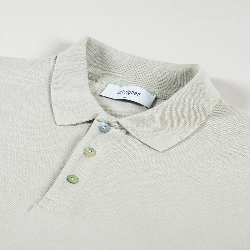 Unfeigned Long Sleeve Polo Tidal Foam