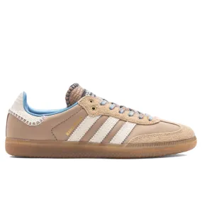 Wales Bonner x Adidas Nylon Samba - Wonder White/Ash Blue