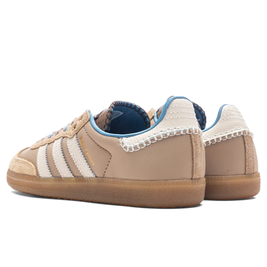 Wales Bonner x Adidas Nylon Samba - Wonder White/Ash Blue