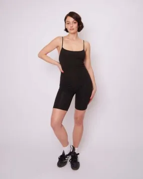 Zaria Short Catsuit - Black